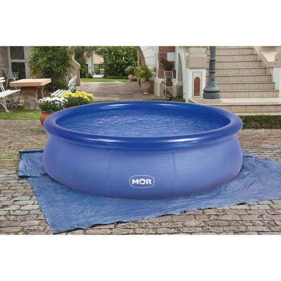 Piscina Inflável 3400 Litros Mor Azul Piscina Inflável 3400 Litros Mor Azul