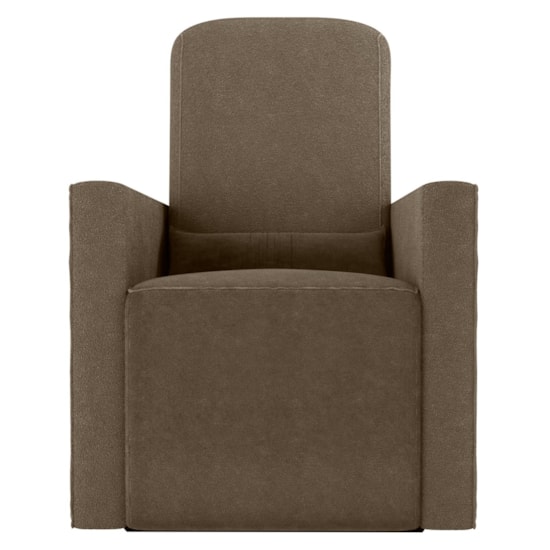 Poltrona Annecy Com Puff Bege Bucle F498 Poltrona Annecy Com Puff Bege Bucle F498