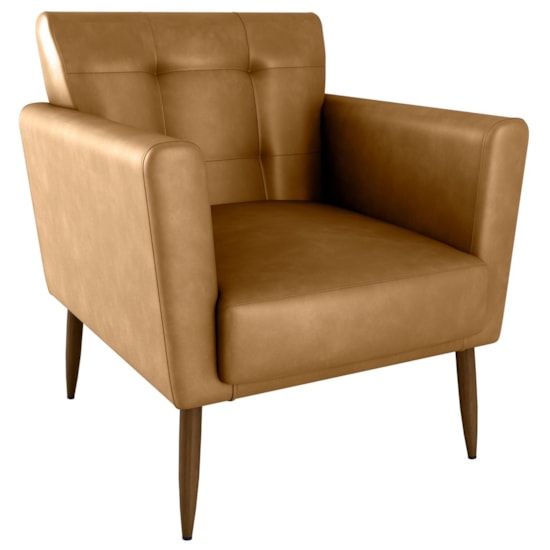 Poltrona Cancun Courino Courino Caramelo I36 Poltrona Cancun Courino Courino Caramelo I36