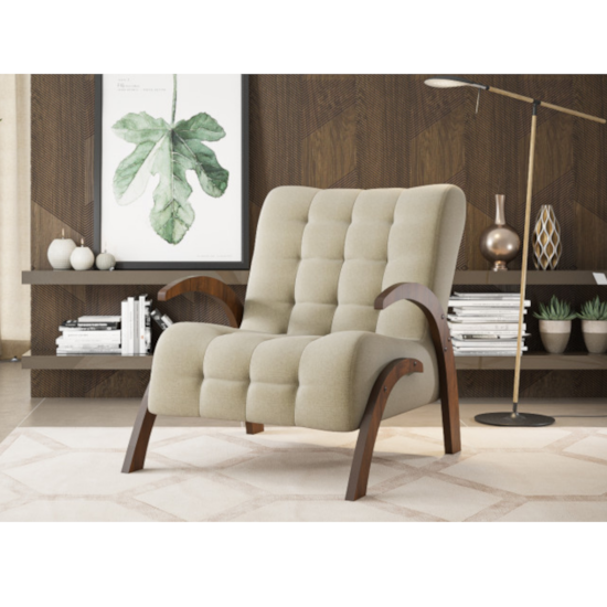 Poltrona Com Braços Flower Linho Ameixa Poltrona Com Braços Flower Linho Ameixa