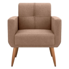Poltrona Havana Com Puff Bucle Bege F498