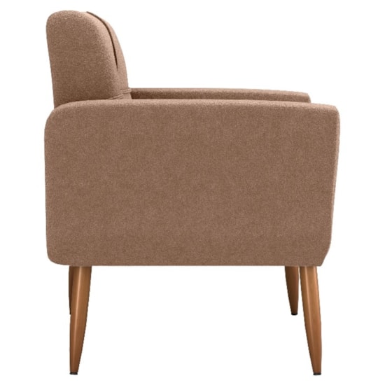 Poltrona Havana Com Puff Bucle Bege F498