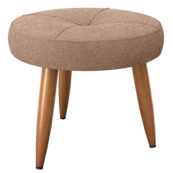 Poltrona Havana Com Puff Bucle Bege F498
