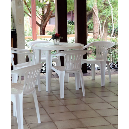 Poltrona Plástica Atalaia Tramontina Branco Poltrona Plástica Atalaia Tramontina Branco