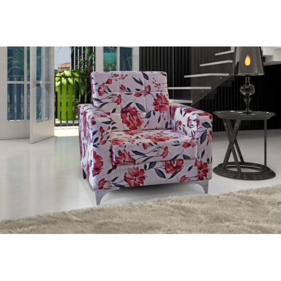 Poltrona Thainá Matrix Florido 420 Poltrona Thainá Matrix Florido 420