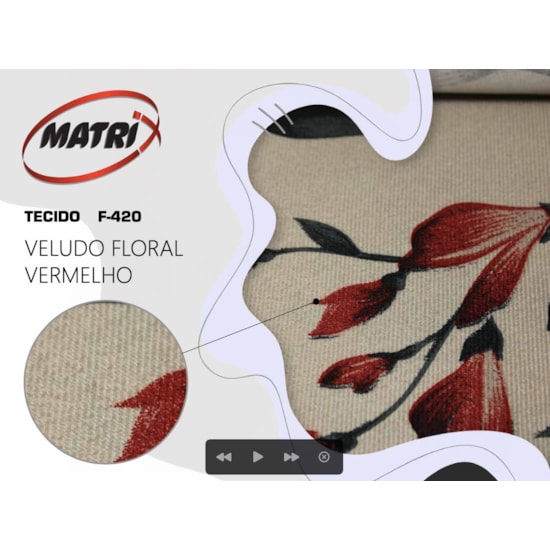 Poltrona Thainá Matrix Florido 420 Poltrona Thainá Matrix Florido 420