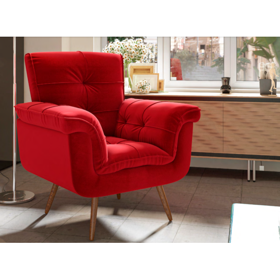 Poltrona Veludo Itália Veludo Ferrari 6284 Poltrona Veludo Itália Veludo Ferrari 6284