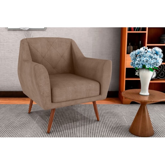 Poltrona Veneza Matrix Bege Bucle F498