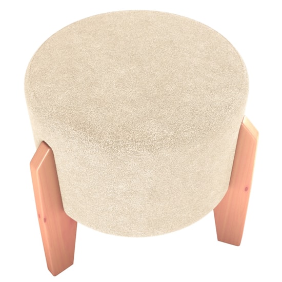 Puff Luxo Matrix Bucle Bege F492