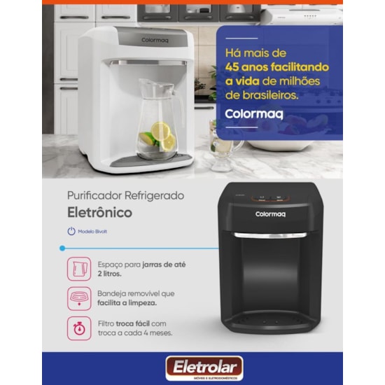 Purificador Água Colormaq Eletrônico 220 Branco
