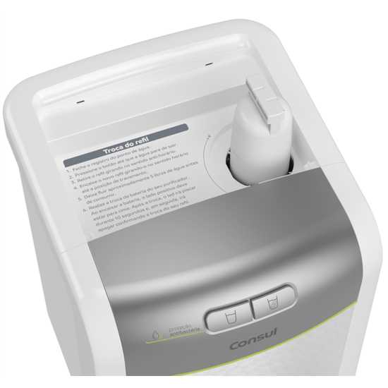 Purificador Agua Consul Eletronico Ref S/Press Biv Branco