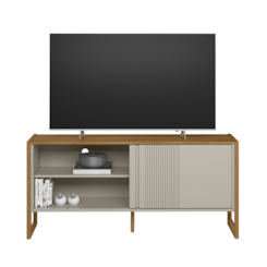 Rack 141Cm Tv Ate 56P Gold Linea Brasil Nature Off White Rack 141Cm Tv Ate 56P Gold Linea Brasil Nature Off White