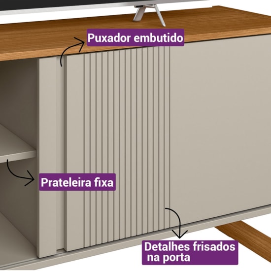 Rack 141Cm Tv Ate 56P Gold Linea Brasil Nature Off White Rack 141Cm Tv Ate 56P Gold Linea Brasil Nature Off White