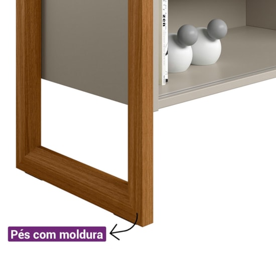 Rack 141Cm Tv Ate 56P Gold Linea Brasil Nature Off White Rack 141Cm Tv Ate 56P Gold Linea Brasil Nature Off White
