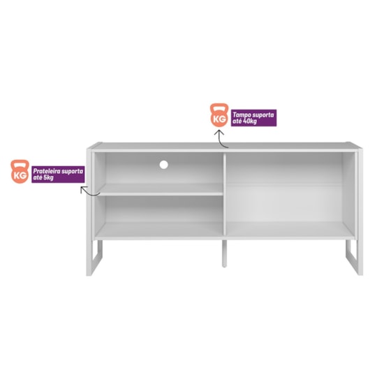 Rack 141Cm Tv Ate 56P Gold Linea Brasil Nature Off White Rack 141Cm Tv Ate 56P Gold Linea Brasil Nature Off White