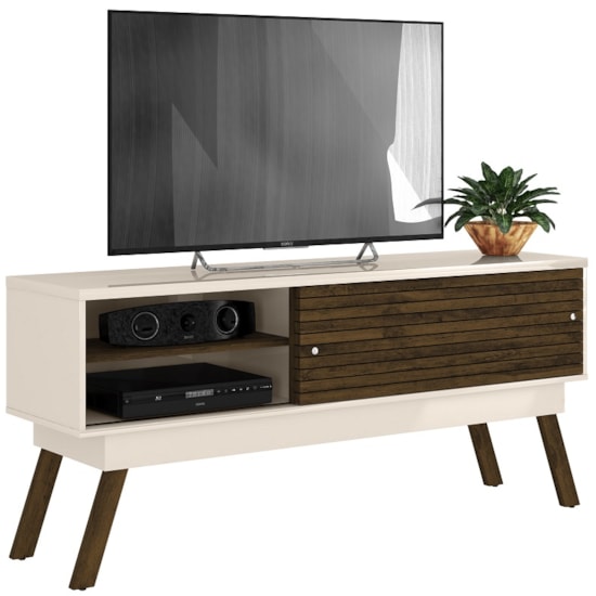 Rack 150Cm Tv Ate 65P Frizz Madetec Off White / Savana Rack 150Cm Tv Ate 65P Frizz Madetec Off White / Savana