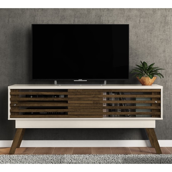 Rack 150Cm Tv Ate 65P Frizz Madetec Off White / Savana Rack 150Cm Tv Ate 65P Frizz Madetec Off White / Savana