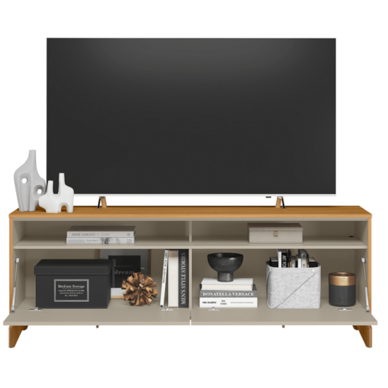 Rack 160Cm Tv Ate 65P Dubai Linea Brasil Tauari/Off White