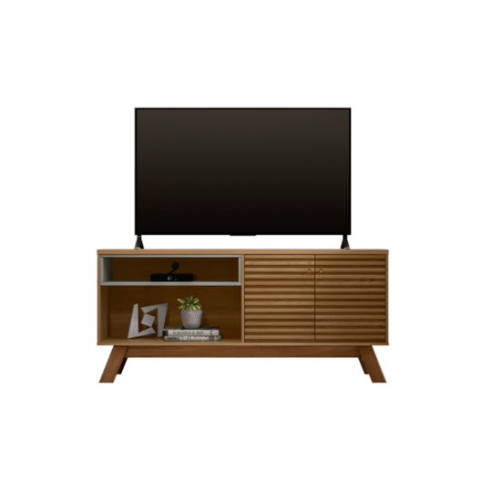 Rack 160Cm Tv Ate 70P Camboriu Linea Amendoa Titânio Rack 160Cm Tv Ate 70P Camboriu Linea Amendoa Titânio