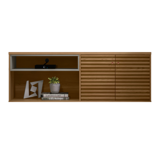 Rack 160Cm Tv Ate 70P Camboriu Linea Amendoa Titânio Rack 160Cm Tv Ate 70P Camboriu Linea Amendoa Titânio