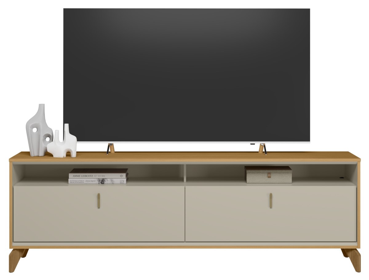 Rack 180Cm Tv Ate 75P Dubai Linea Tauari/Off White - Eletrolar