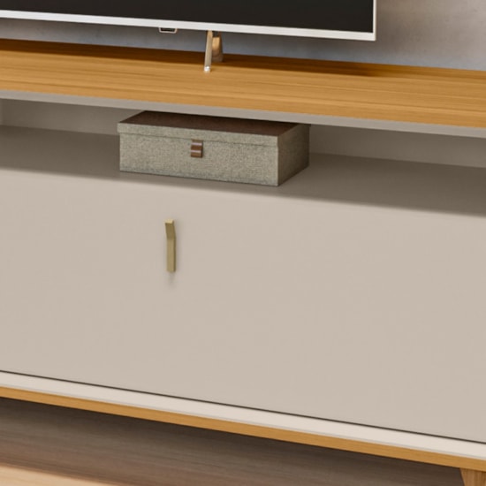 Rack 180Cm Tv Ate 75P Dubai Linea Tauari/Off White 
