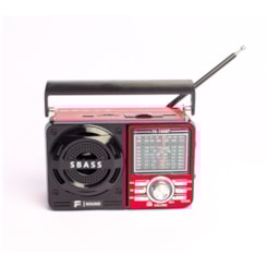 Radio 9 Faixas Portátil Fsound Fs-100Bt Preto