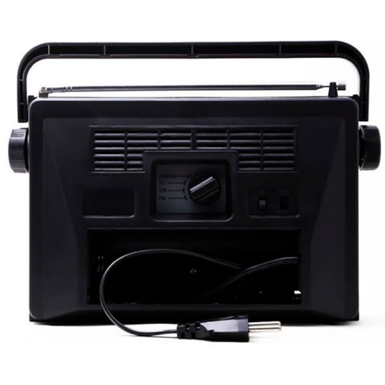Rádio Portátil 2 Faixas Pft22ac Motobras Preto Rádio Portátil 2 Faixas Pft22ac Motobras Preto