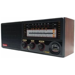 Rádio Portátil 7Faixas Crc71 Companheiro Preto Rádio Portátil 7Faixas Crc71 Companheiro Preto