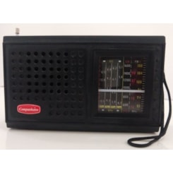 Rádio Portátil 7Faixas Crp37 Companheiro Preto Rádio Portátil 7Faixas Crp37 Companheiro Preto