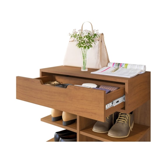 Sapateira Agata 1 Gavetas Util Cedro