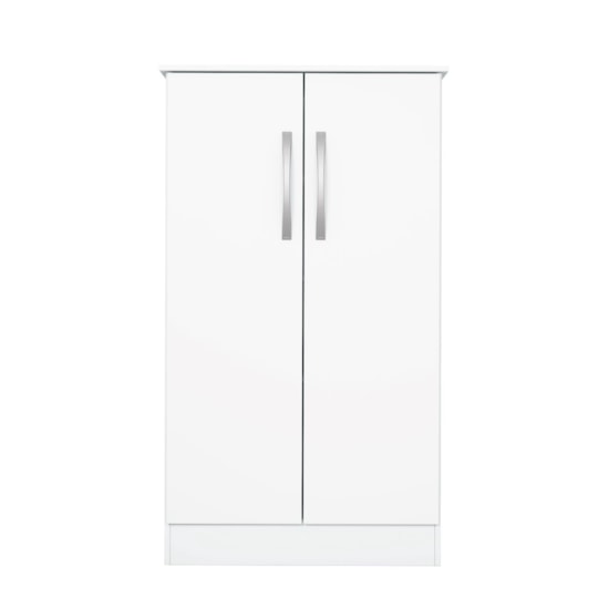 Sapateira Multiuso 2 Portas 3 Prateleiras Alaska Branco New