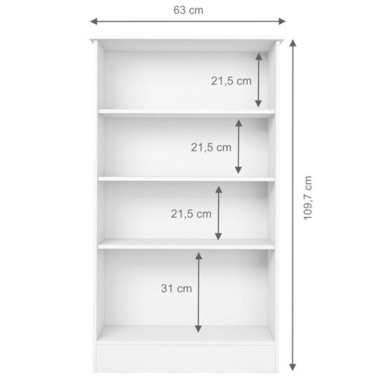 Sapateira Multiuso 2 Portas 3 Prateleiras Alaska Branco New