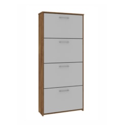 Sapateira Vertical Anne 4 Portas Canela Off White Sapateira Vertical Anne 4 Portas Canela Off White