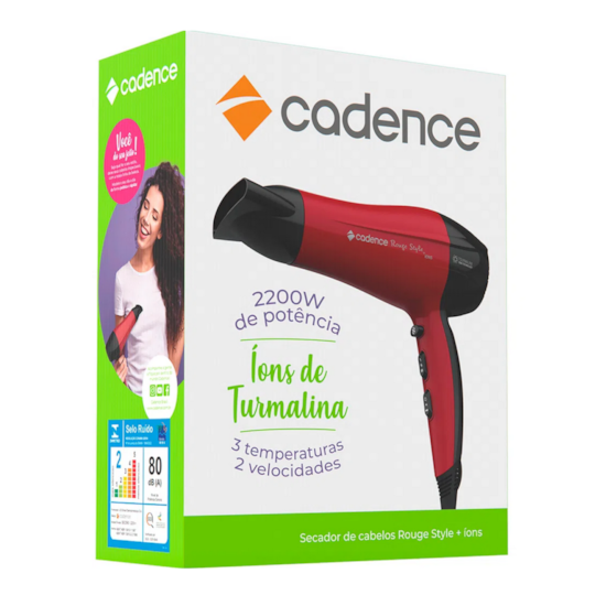 Secador Cabelos 2200W Cadence Sec560 220 Vermelho Secador Cabelos 2200W Cadence Sec560 220 Vermelho