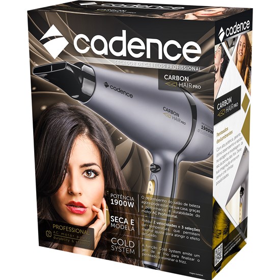 Secador Profissional Carbon Hair Cadence Cinza