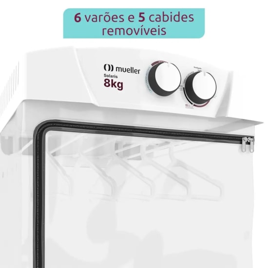 Secadora De Roupas 8Kg Solaris Mueller Branco Secadora De Roupas 8Kg Solaris Mueller Branco