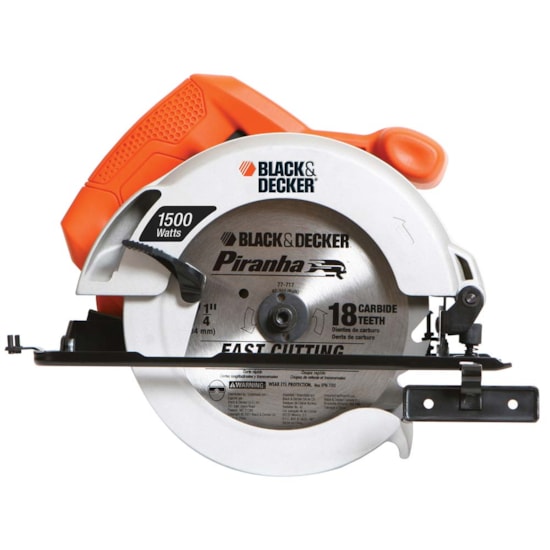 Serra Circular 1500W Cs1024 Black Decker Preto Laranja Serra Circular 1500W Cs1024 Black Decker Preto Laranja