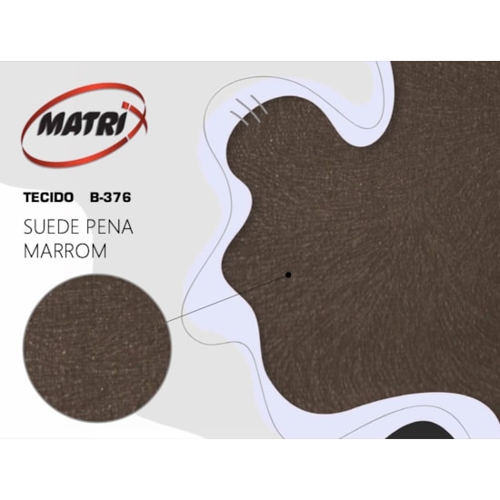 Sofá Cama Daiane Matrix Veludo Marrom E426 Sofá Cama Daiane Matrix Veludo Marrom E426