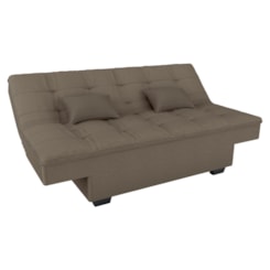 Sofá Cama Esmeralda 3 Lugares Matrix Bege E412 Sofá Cama Esmeralda 3 Lugares Matrix Bege E412