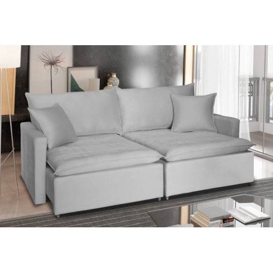 Sofa Cama Grecia 2,10 Mts  Linho Bege