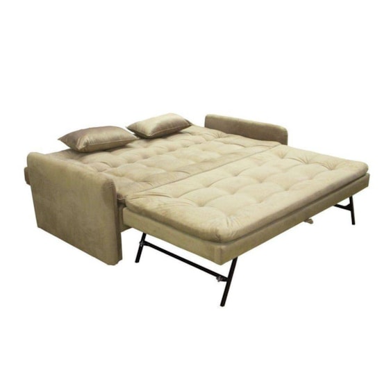 Sofá Cama Madalena Com Cama Auxiliar Bege 303 Sofá Cama Madalena Com Cama Auxiliar Bege 303