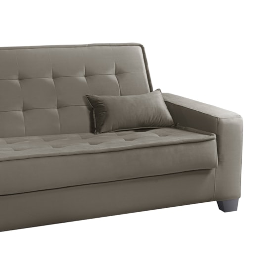 Sofa Cama Montana 2,04 Mts Js Móveis Veludo Castor 1701 Sofa Cama Montana 2,04 Mts Js Móveis Veludo Castor 1701
