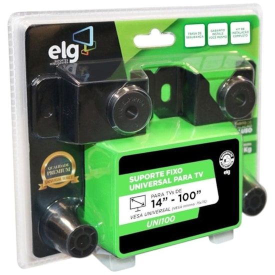Suporte Fixo De Parede 14 A 100 Polegadas Preto