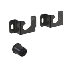 Suporte Fixo De Parede Elg 14 A 100 Pole Preto Suporte Fixo De Parede Elg 14 A 100 Pole Preto