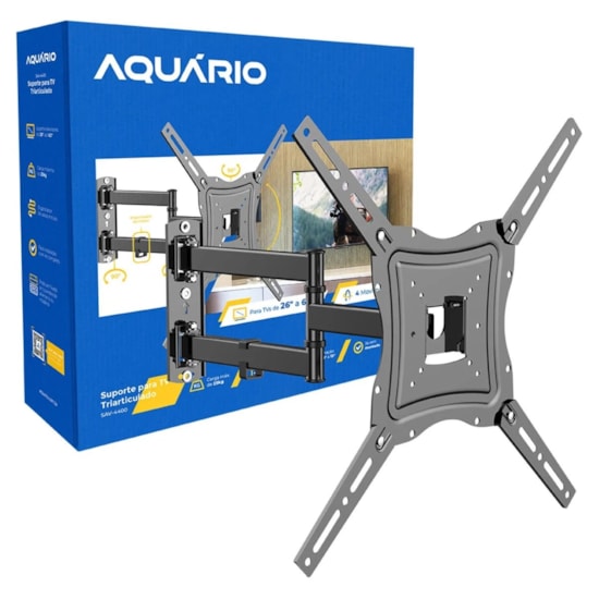 Suporte Triarticulado 4 Movimentos 26 A 60 Polegas Preto