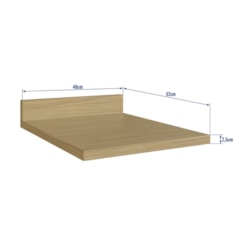 Tampo Balcão De 40Cm Nova Dubai Louro Freijo Champan Tampo Balcão De 40Cm Nova Dubai Louro Freijo Champan