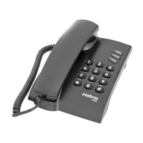 Telefone Pleno Sem Chave Intelbras Preto Telefone Pleno Sem Chave Intelbras Preto