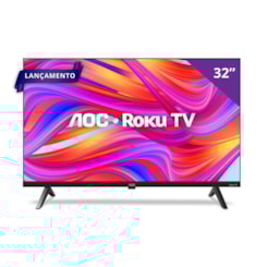 Televisor Smart 32P Led Aoc Roku Preto Televisor Smart 32P Led Aoc Roku Preto