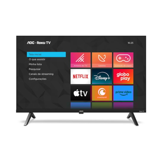 Televisor Smart 32P Led Aoc Roku Preto